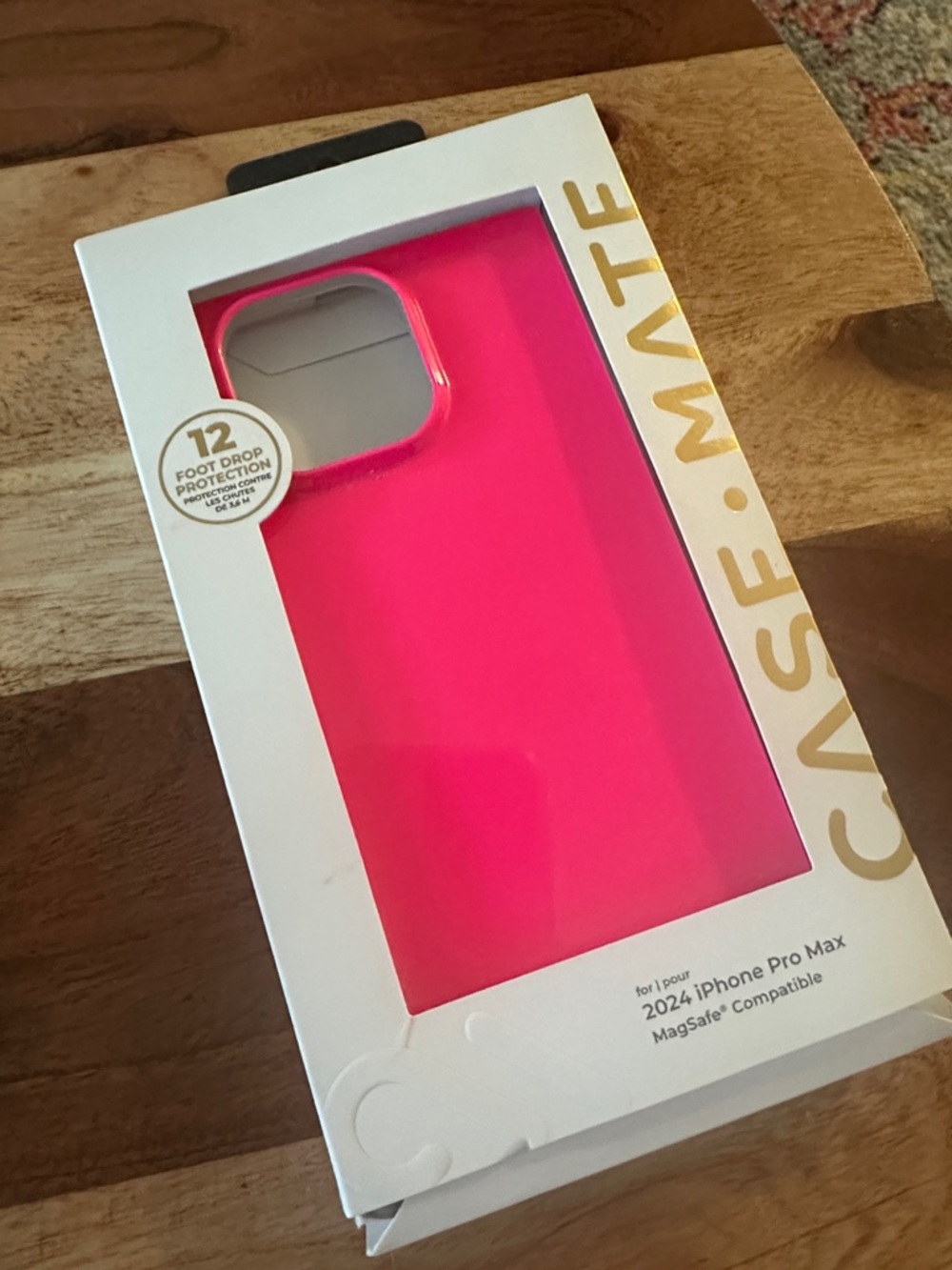case-mate Bright Pink MagSafe iPhone 2024 Pro Max Case, new/never used!